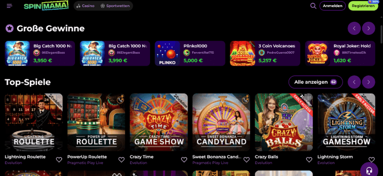 Spinmama Casino - Świat Gier i Huków